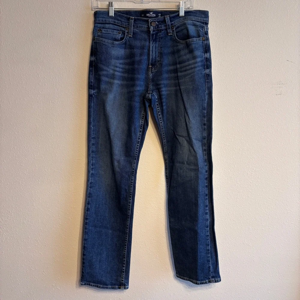 Hollister Men’s Dark Blue Classic Straight Epic Flex Jeans SZ 30/32
